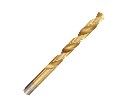 DIN338 Jobber Length Rolled and Polished Titanium Coated HSS Drill Bit