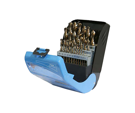 25 Pieces Metric Fully Ground HSS Cobalt Drill Set for Metal Stainless Steel Aluminium Drilling in Metal Box