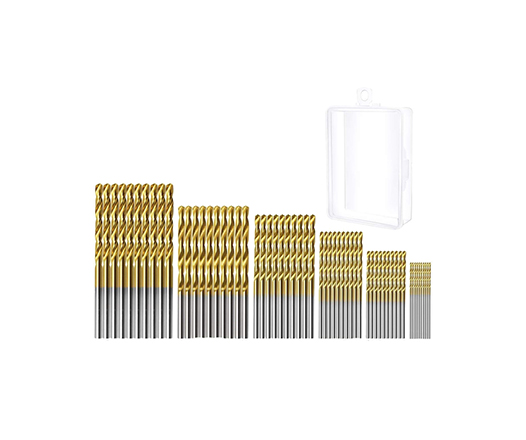 60pcs Metric HSS Mini Micro Drill Bits Set for Watch Tool Precision Craft and Hobby Work Drilling