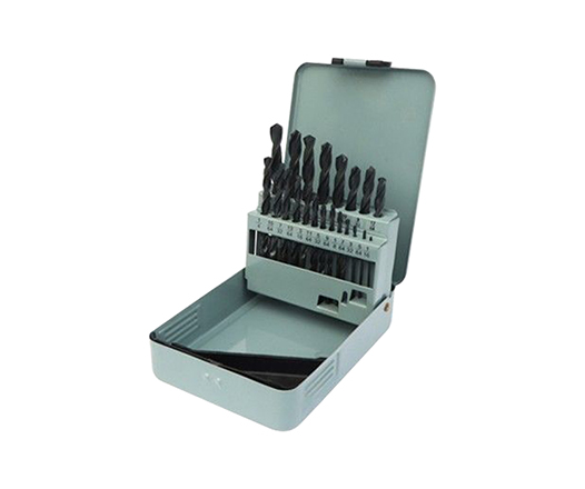 21 Pieces Inch Jobber Length Rolled HSS Twist Drill Bit Set for Metal Stainless Steel Aluminium PVC Drilling in Metal Box