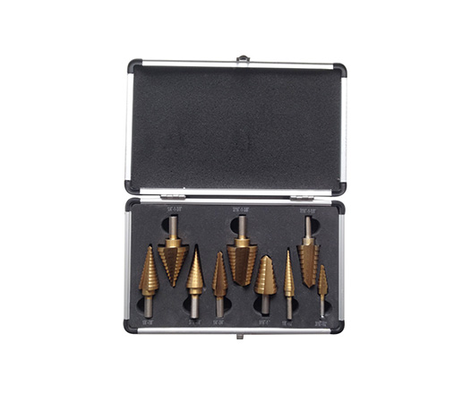 00:01 00:19  Click here to expended view video-iconimage image	image	image	image	image	image Add to CompareShare 9Pcs Inch 3 Flats Shank Straight Flute Titanium HSS Step Drill Bit Set for Metal Tube Sheet Drilling in Aluminum Case