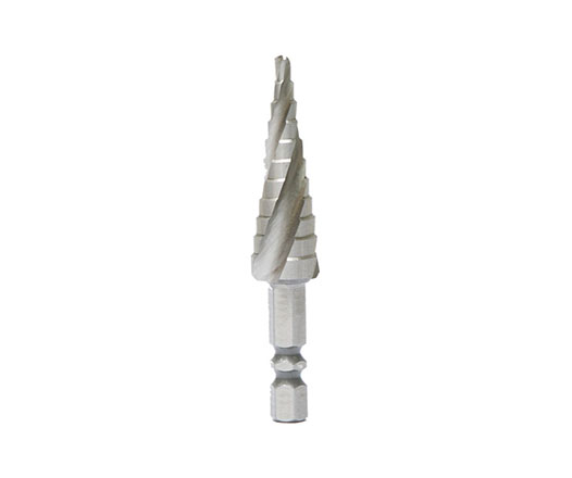 Metric Size Bright Finish Double R Shank Spiral Flute HSS Step Drill Bit for Metal Tube Sheet Drilling