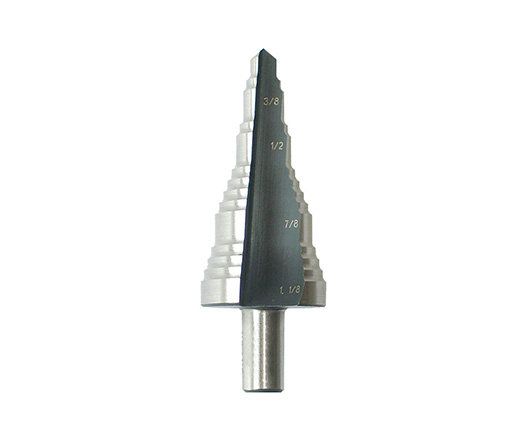 Inch Size Three Flats Shank Straight Flute Hole Electrician Use HSS Step Drill Bit for Electrical Drilling
