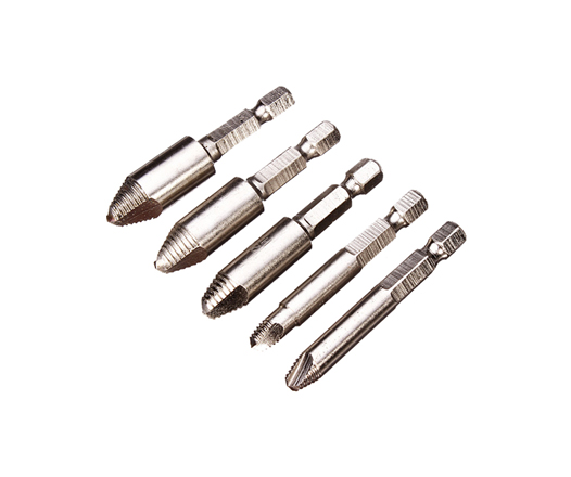 Hot Sale 5Pcs HSS Damaged Broken Screw Remover and Extractor Set for Stud Screw Bolt Extractor