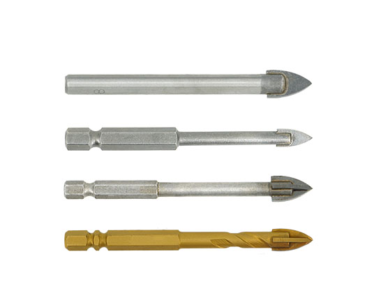 6mm 1/4 Inch Carbide Tip Ceramic Porcelain Tile Glass Drill Bit for Glass Tile Drywall Concrete Wall Drilling