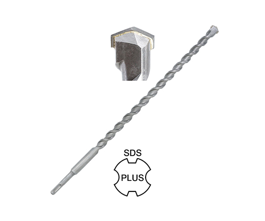 Carbide Single Tip U Flute SDS Plus Rotary Hammer Drill Bit for Concrete and Hard Stone