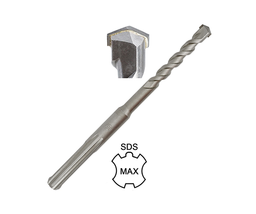 Carbide Single Tip U Flute SDS Max Electric Hammer Drill Bit for Concrete and Hard Stone