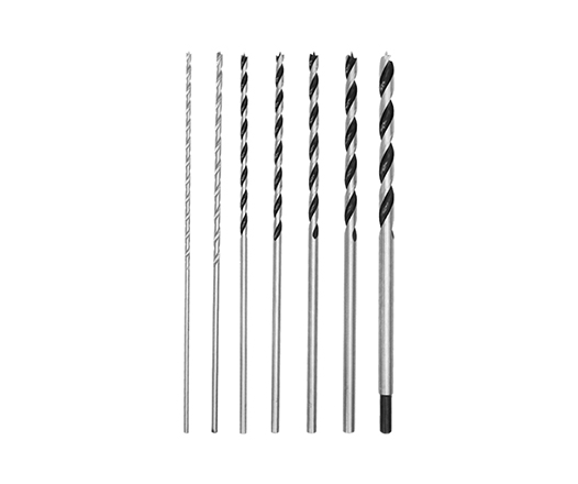 7Pcs 300mm Extra Long Wood Brad Point Drill Bit Set for Wood Precision Drilling in PVC Pouch
