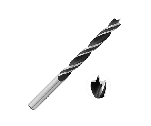 Rolled Flute Twin Lands Double Margin Wood Brad Point Drill Bit for Wood Precision Drilling 