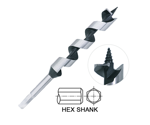 Hex Shank Screw Point Self Feed Wood Auger Drill Bits for Wood Deep Smooth Clean Holes Drilling