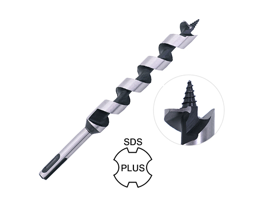 SDS Plus Shank Wood Auger Drill Bit for Wood Deep Clean Hole Drilling