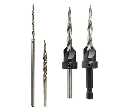 Conical Tapered Flute Replacement HSS Taper Drill Bit with Countersink for Wood Screw 