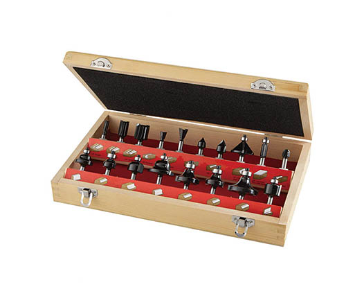 18Pcs 1/4 Inch Shank Tungsten Carbide Router Bit Set Woodworking for wood