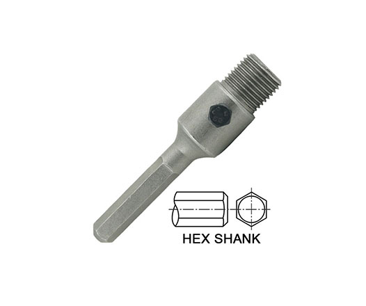 Hex Shank to M22 Thread TCT Core Drill Bit Adapter