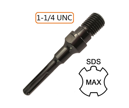 SDS Max Shank to 1-1/4 UNC Male Diamond Core Drill Bit Adapter 