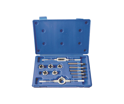 12Pcs Alloy Steel Tap and Die Set for Steel Aluminium Copper Thread Tapping and Cutting in Plastic Box